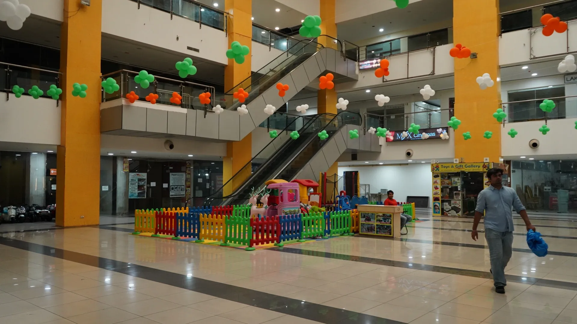 Atrium and children's play zone at MSX Mall